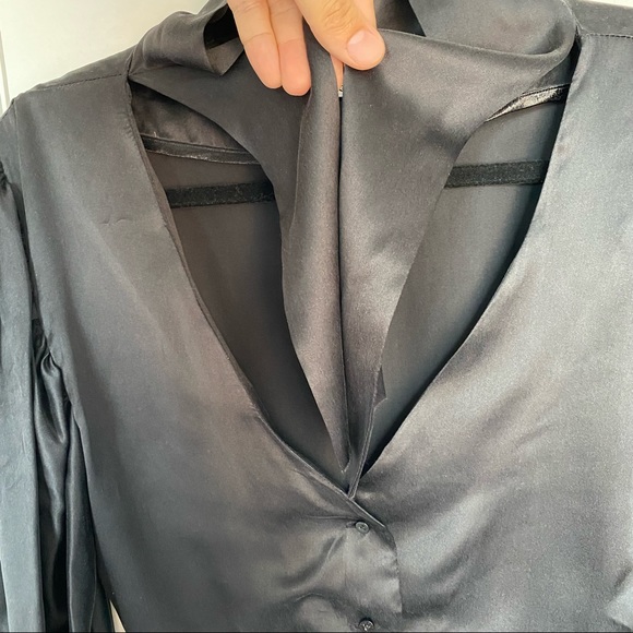 Georgia Alice Black Silk Blouse - Picture 4 of 8